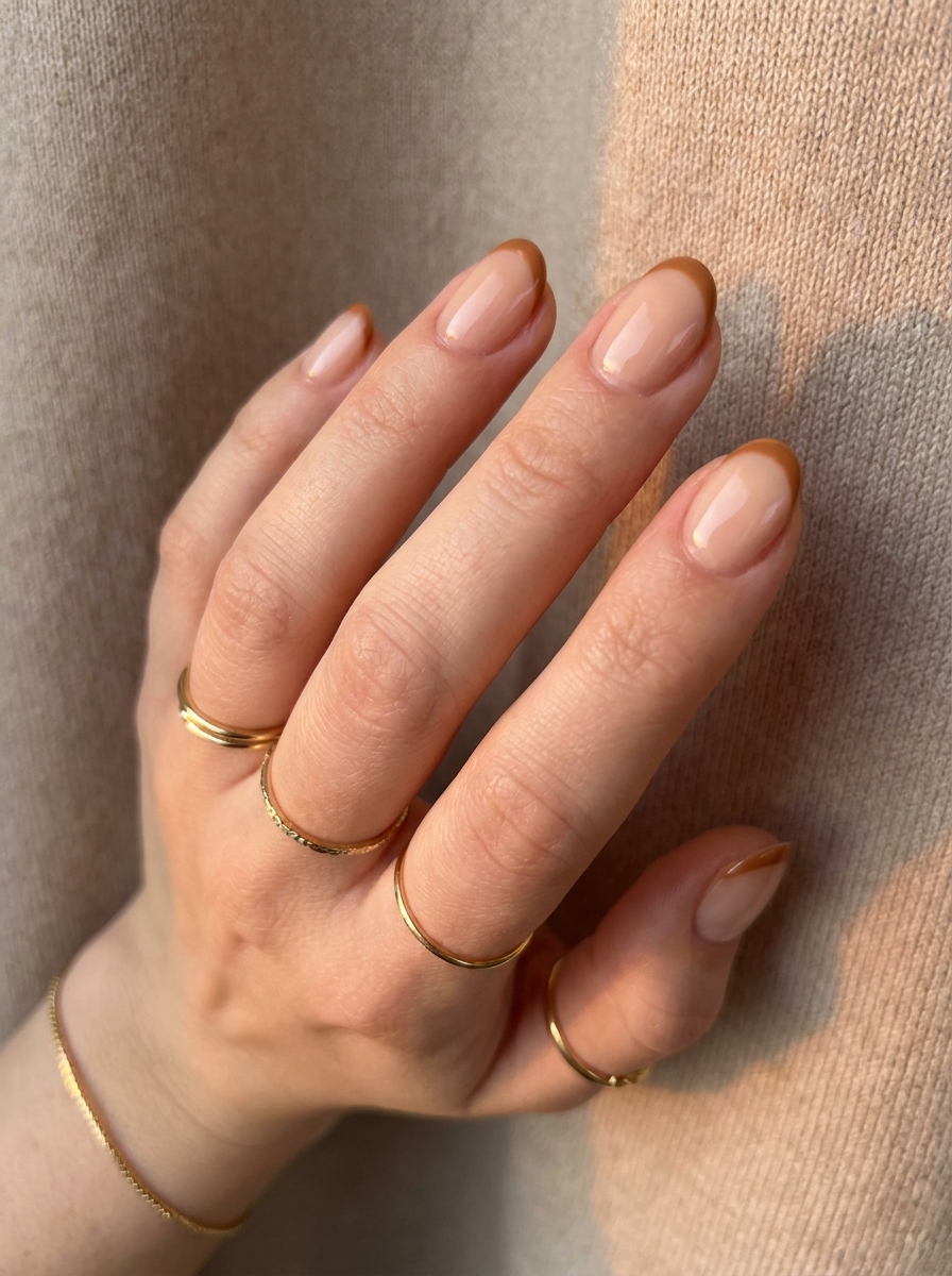 Caramel French Tips – gepflegte Nagelidee 2026
